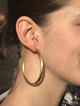 Pendientes de aro tubulares