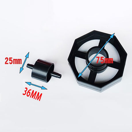 Rueda dispensadora de cinta de 1.417 in para escritorio, piezas de repuesto de repuesto de rueda duradera negra para oficina y escuela