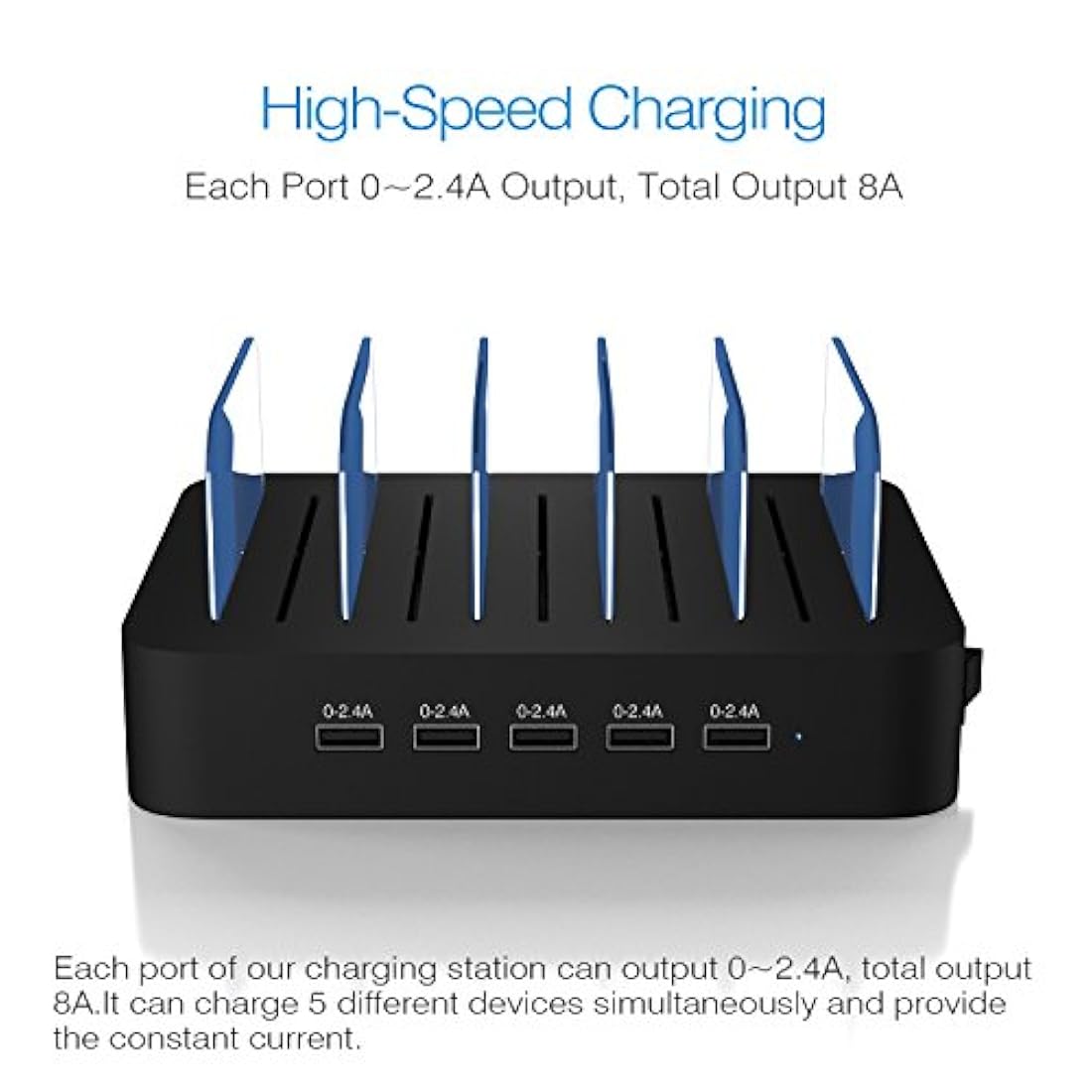 Estación de carga de múltiples dispositivos MSTJRY USB