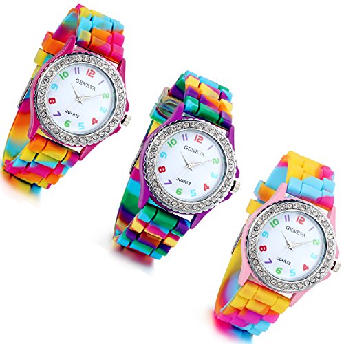 Relojes para Mujeres Niñas (3 colores) (púrpura)