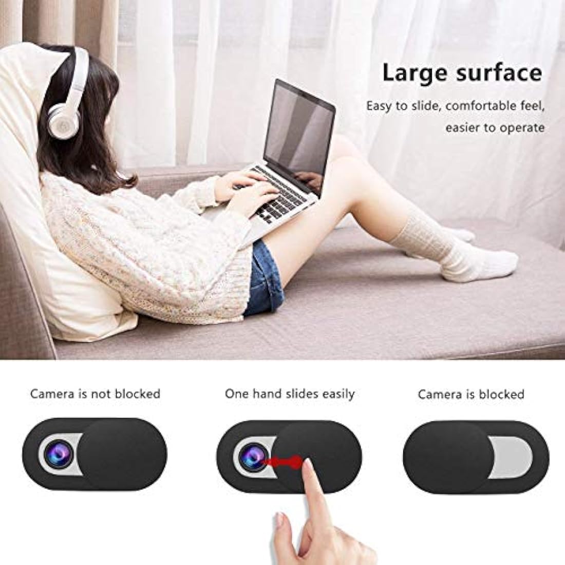 EYSOFT Funda para cámara web de 0.028 in de grosor