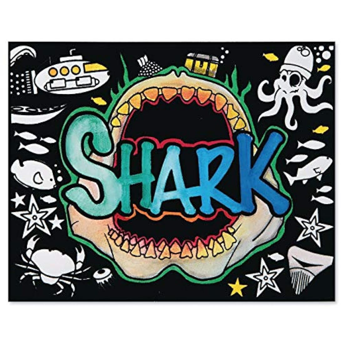 Terciopelo Arte Tiburones. carteles