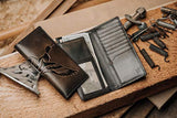HOJ Co. DUCK - Cartera larga de piel de grano completo