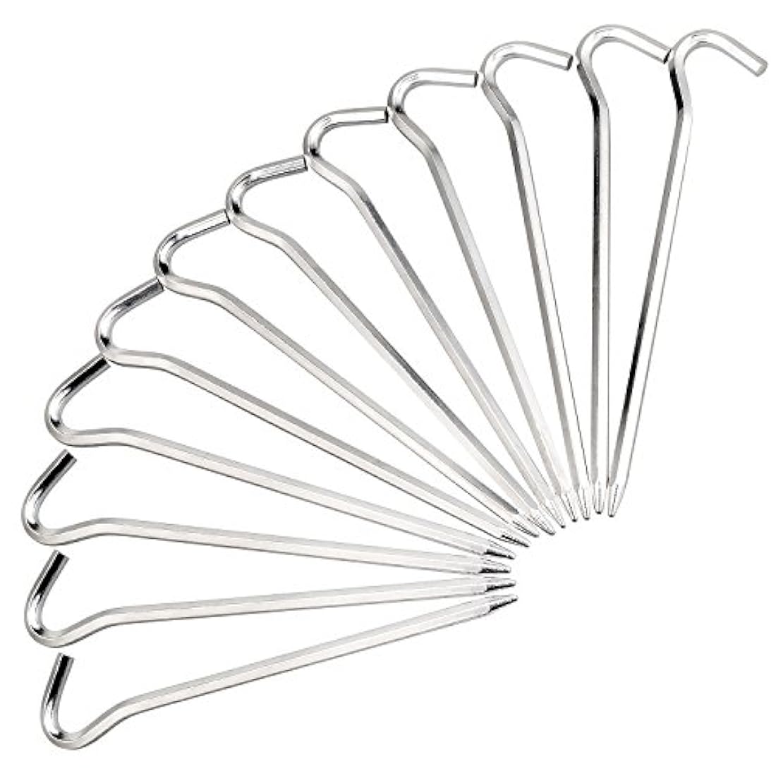 FANBX F Clavijas de carpa - 12 piezas de estacas de carpa