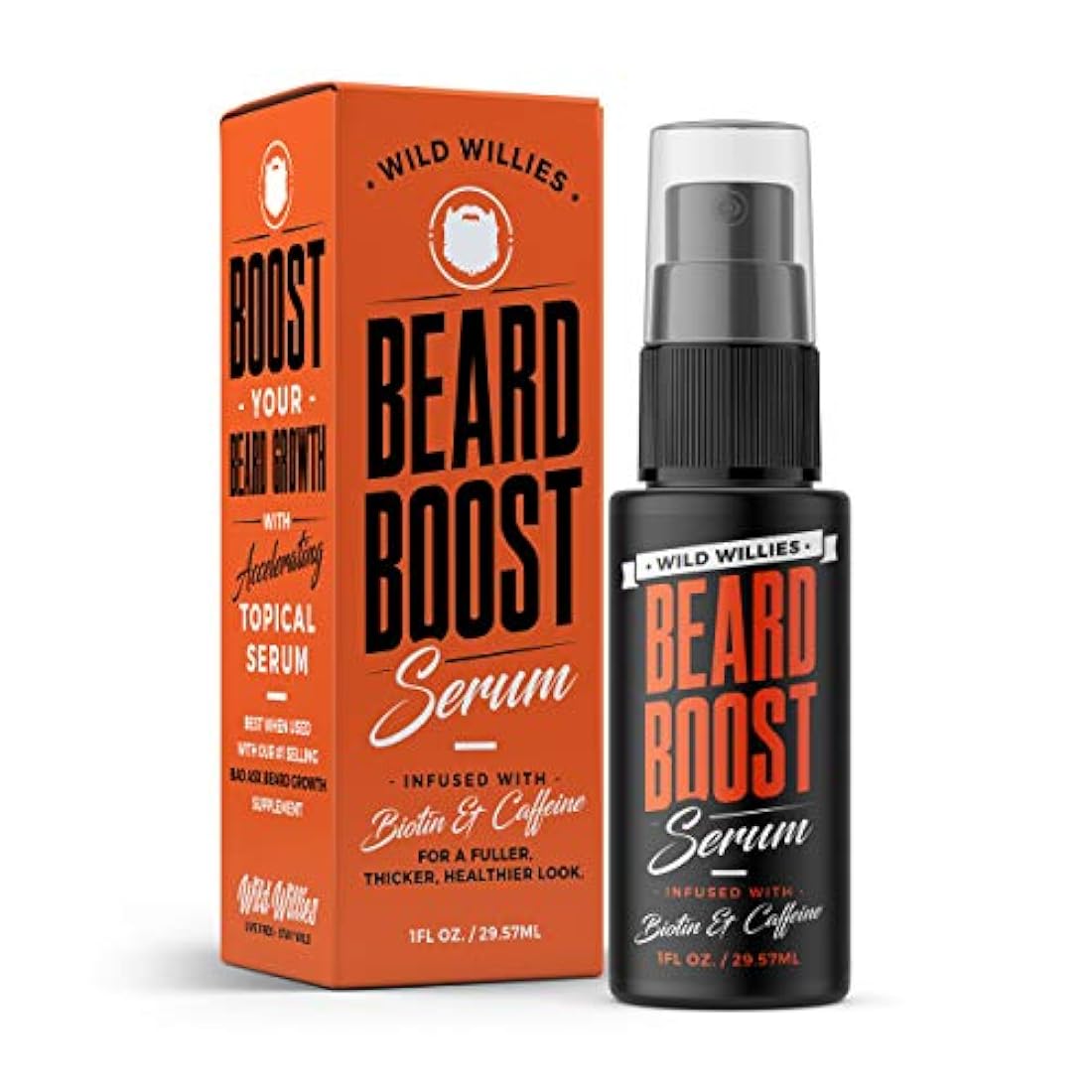 Wild Willies Suero crecimient la barba con biotina y cafeína