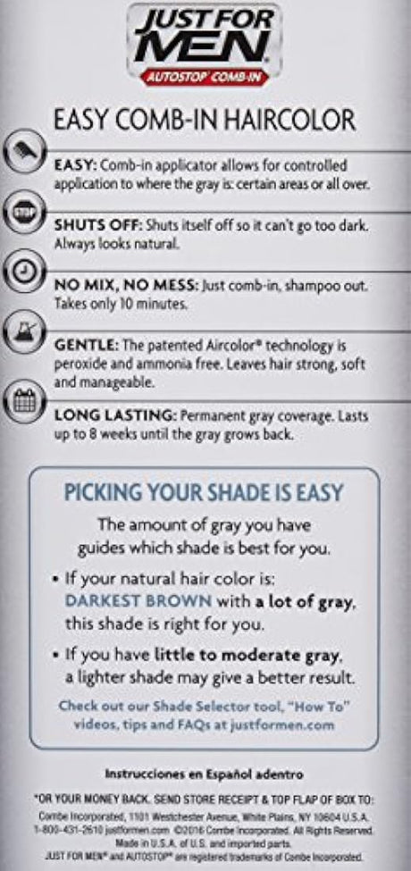 Autostop para hombre color de pelo, marrón oscuro