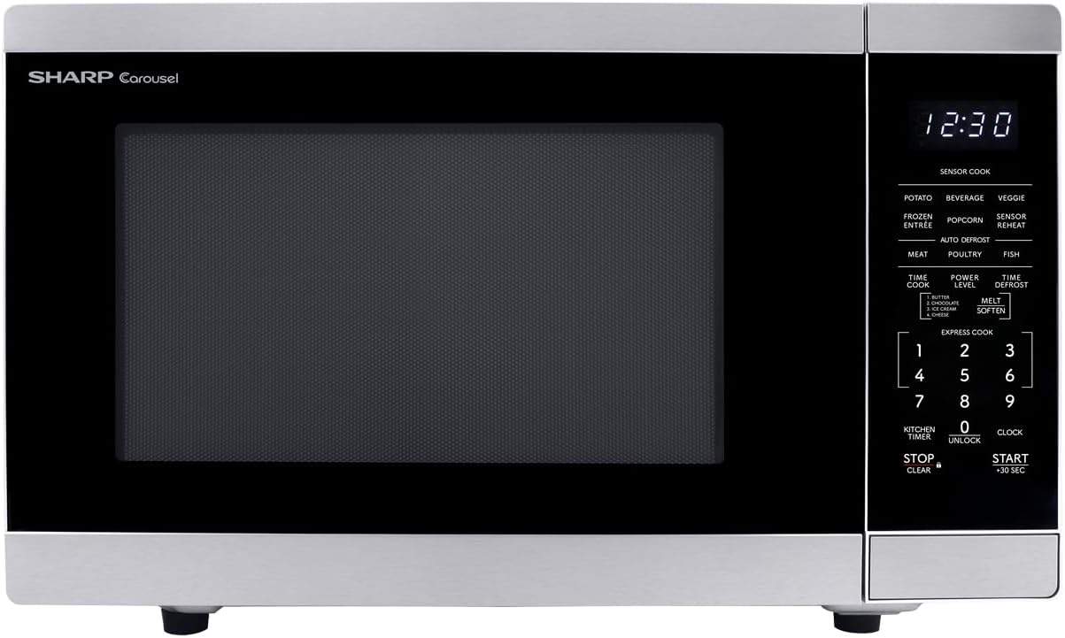 Microondas Sharp ZSMC1464KS 1.4 CuFt 1100W con plato giratorio