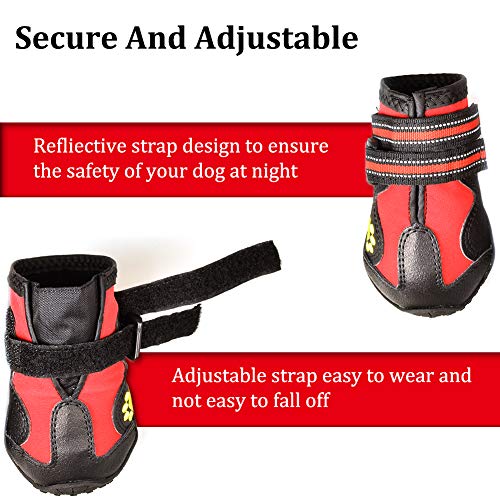 Botas para perros antideslizantes, botines impermeables