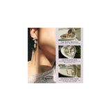 Aretes colgantes de borla de cadena de hoja de diamantes