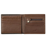 Christian Art Gifts Cartera de cuero genuino para hombres