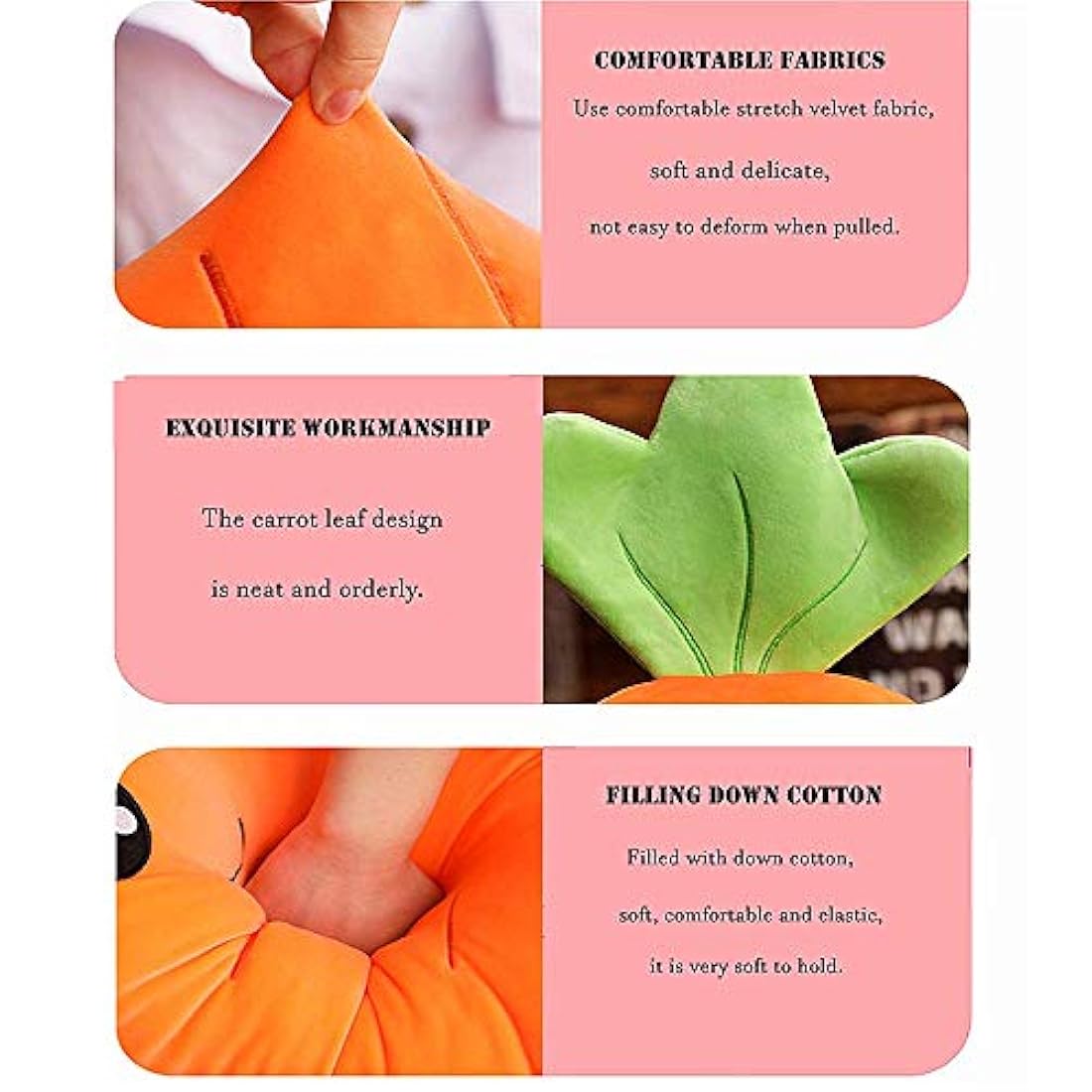 Peluche de zanahoria 24.8