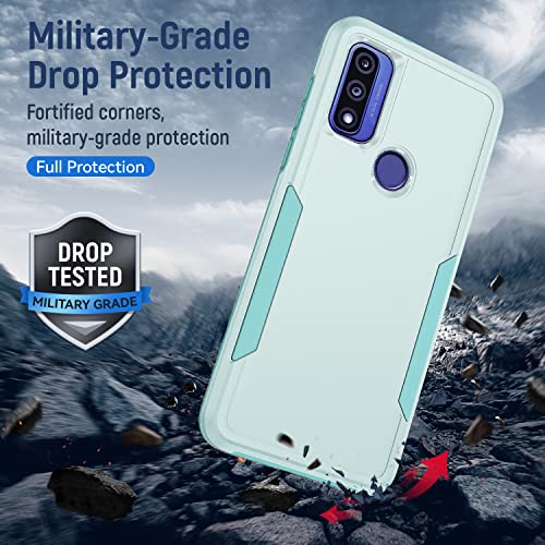 Warsia for Moto G Pure Phone Case, Moto G Pure Case with Screen Protector,[Military Grade Drop Tested] Heavy-Duty Tough Rugged Shockproof Protective Case for Motorola G Pure, Green