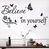 Decal Inspiracional Cree en Ti Mismo - Pegatina Motivacional