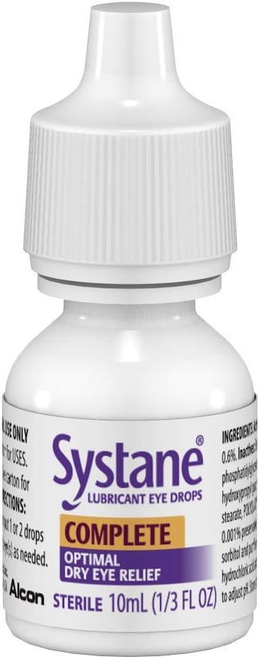 Gotas lubricantes para ojos, 0.34 oz, 2 unidades