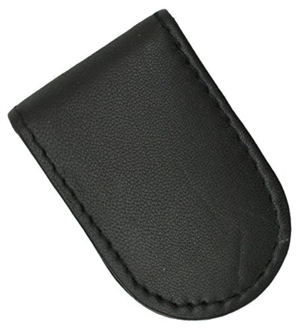 Piel Auténtica Negro Money Clip Magnético fuerte