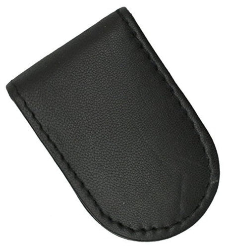 Piel Auténtica Negro Money Clip Magnético fuerte