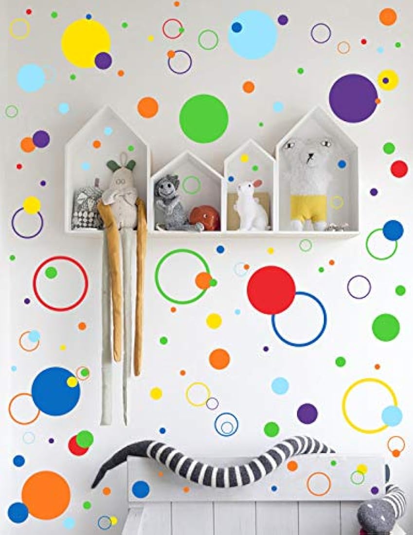 calcomanías de pared (252 unidades) diseño lunares