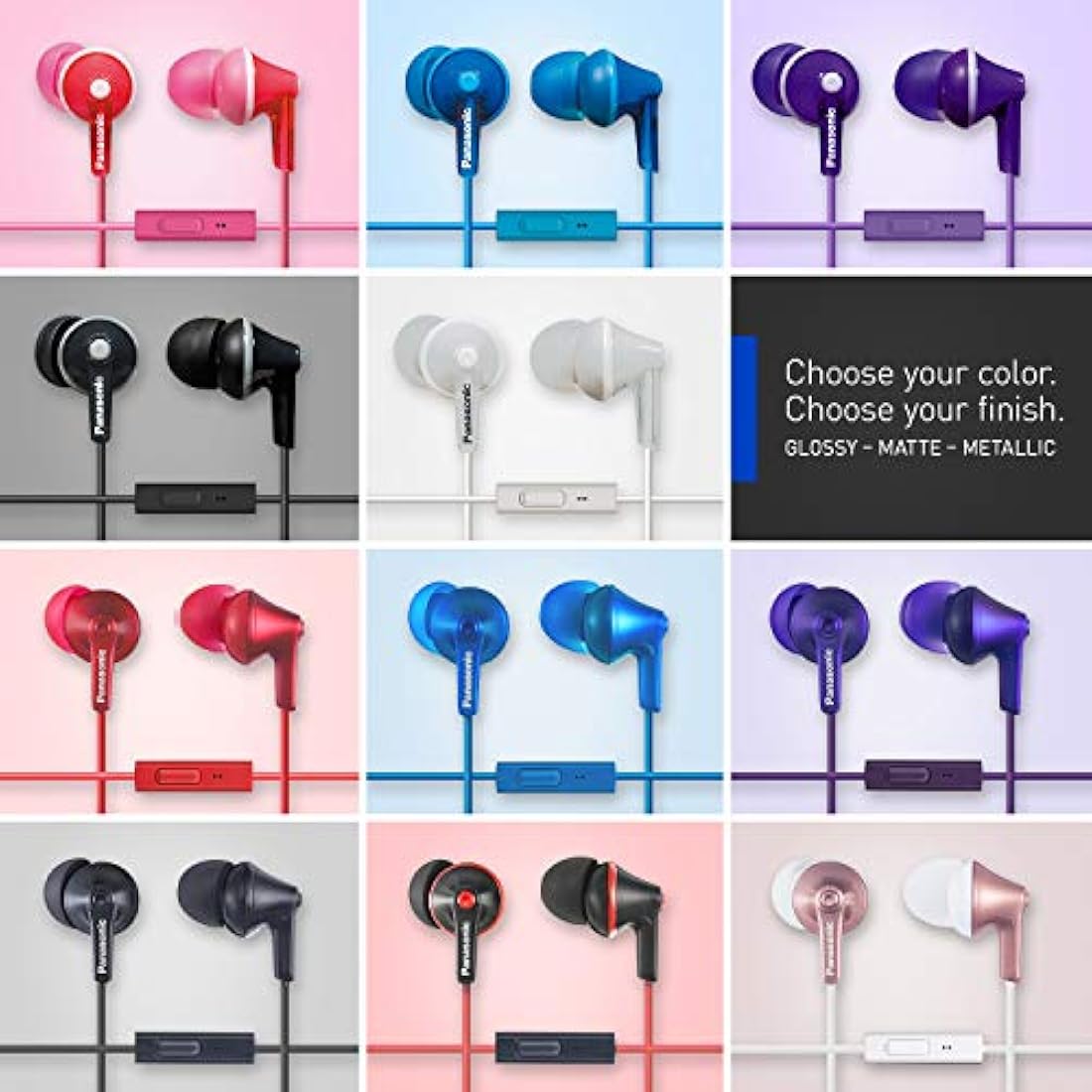 Panasonic Ergofit - Auriculares in-ear Con micrófono Azul