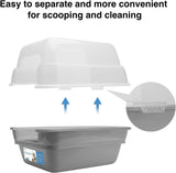 Caja de arena para gatos grande plegable Petfamily
