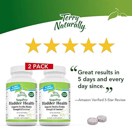 Terry Naturalmente sagapro vejiga Salud – 60 tabs Pack de 2
