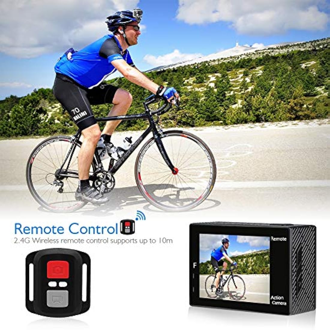 Cámara de acción con Wifi sensor Sony Ultra HD sumergible