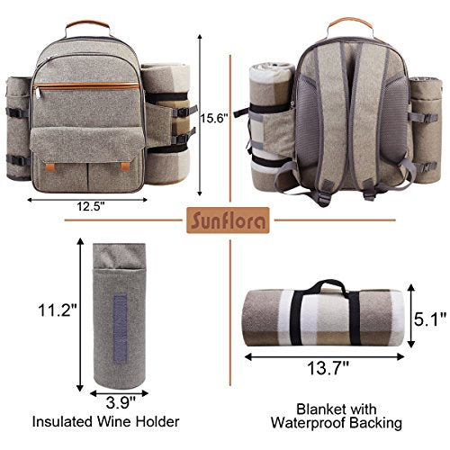 Mochila de picnic para paquete de 4 personas