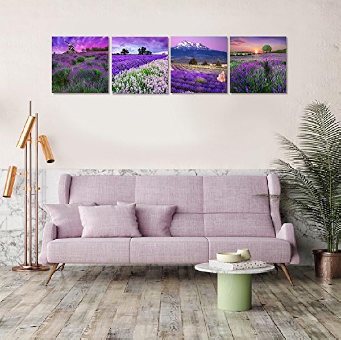 Lienzo decorativo para pared, diseño de flores