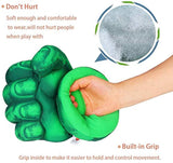 Peluche de guantes de Hulk color verde 11.8x 7.8 in.NuGeriAZ