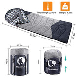 CANWAY Saco de dormir con saco de compresión, ligero