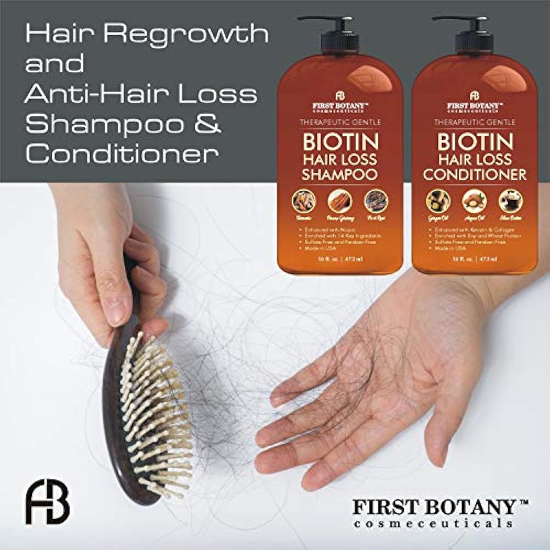 Shampoos y acondicionadores para el cabello unisex 2 x 16 oz