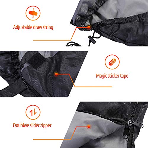 Saco de dormir, para mochila, ligero, impermeable, para clima frío, campamento, senderismo, viajar, cacería, con bolsa de compresión, para adulto y niño