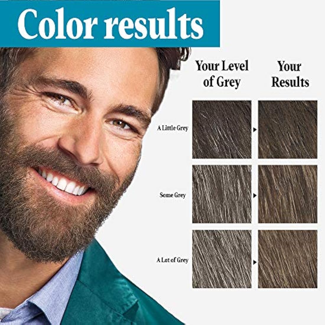 Gel de tinte para bigote y barba Color marrón más oscuro