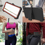 Funda compatible con Samsung Galaxy A53 5G, con clip para cinturón, resistente, resistente a los golpes, protección de cuerpo completo, con función atril, para Samsung Galaxy A53 5G (naranja)
