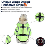 Chaleco salvavidas para perro Bulldog Francés, chaleco salvavidas con diseño de alas para mascotas, salvavidas de flotación para perros, traje de baño con asa para natación, piscina, playa, canotaje, para cachorros pequeños, medianos y grandes