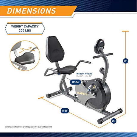 Bicicleta magnética con ruedas de transporte - Marcy