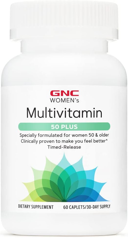 Suplementos GNC Multivitamínico 50 Plus para mujer ojos 60 u