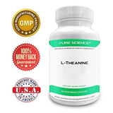 Ciencia pura L-Theanine Suplemento de 400 mg – cognición