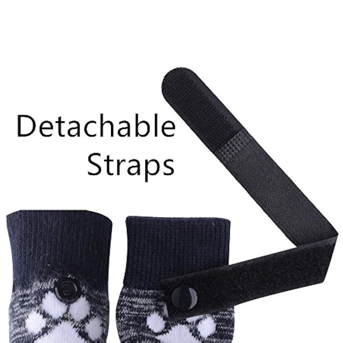 Calcetines para perros antideslizantes con correas