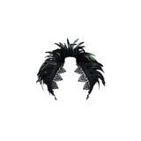 Disfraz gótico de plumas negras para mujer