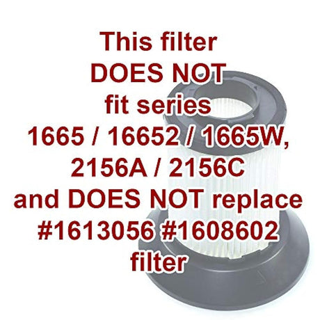 HQRP - Paquete de 2 tazas Suciedad con filtro  Aspiradora
