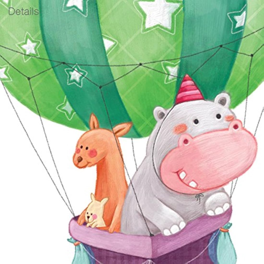 Tren de animales y globos aerostáticos - DECOWALL