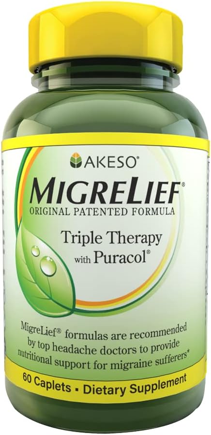 MigreLief Fórmula Original, Terapia Triple, 60 Cápsulas