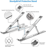 Soporte ajustable de aluminio para laptop plegable portátil