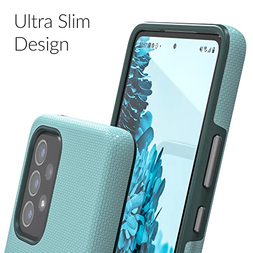Crave Dual Guard para Samsung Galaxy A53, funda de doble capa de protección a prueba de golpes para Samsung Galaxy A53 5G, color aguamarina
