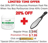 Crema para los pies de urea al 40 % 4 onzas