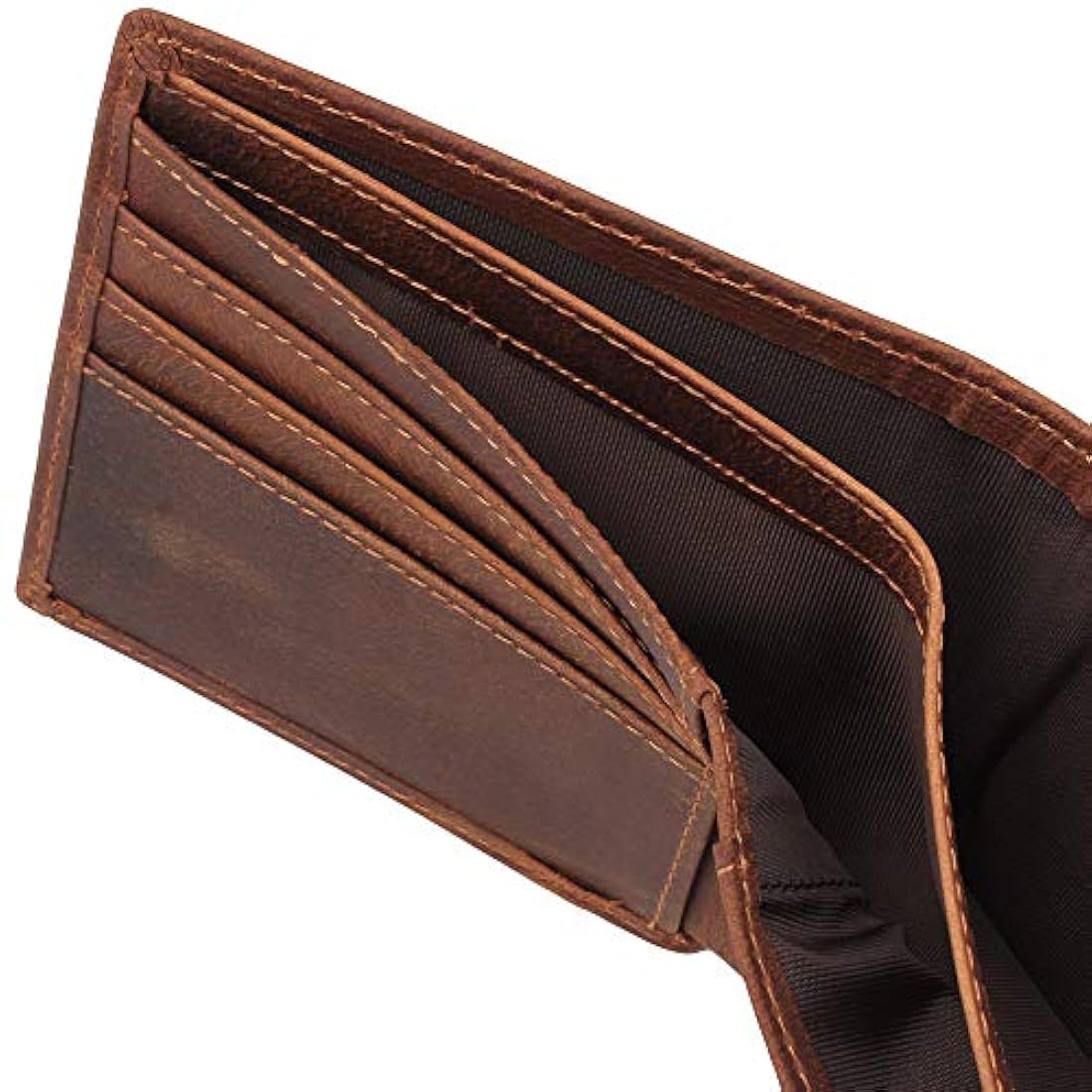 Cartera de piel personalizada para hombre, con grabado