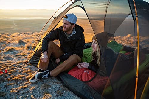 TETON Sports LEEF Saco de dormir ultraliviano, estilo momia, saco de compresión incluido.