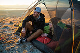 TETON Sports LEEF Saco de dormir ultraliviano, estilo momia, saco de compresión incluido.