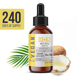 Vitamina líquida orgánica D3 (como liquen) K2