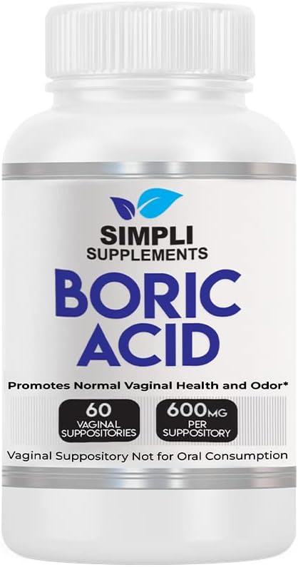 60 supositorios de ácido bórico  Tratamiento natural